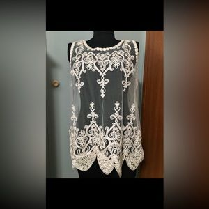 Ooh La La lace tank sleeveless shirt